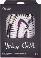 Fender Voodoo Child Cable 30' White - Kabel instrumentalny