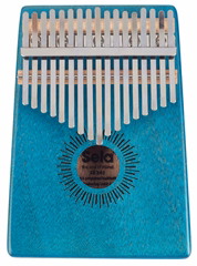 Sela Kalimba Mahogany 17 Blue - Kalimba