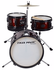 Tiger Power TCCJR30 Red - Dziecięcy zestaw perkusyjny