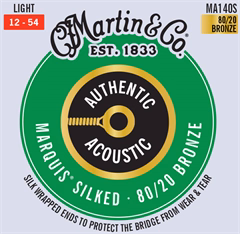 Martin Authentic Marquis 80/20 Bronze Light - Metalowe struny do gitary akustycznej