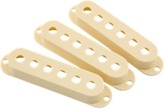 Fender Road Worn Stratocaster Pickup Covers, Aged White - Sprzęt gitarowy
