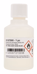 Eurolite UV-Active Stamp Ink Transparent Blue 50 ml - Kolor UV