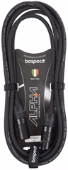 Bespeco Alpha Microphone Cable Neutrik  XLR M - XLR F 3 m - Kabel mikrofonowy