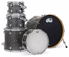 DWe 5-Piece Black Galaxy Finish Ply Shell Kit - Elektroakustyczny zestaw perkusyjny