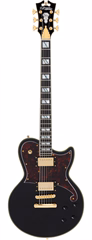 D'Angelico Deluxe Atlantic Baritone Black - Barytonowa gitara elektryczna 