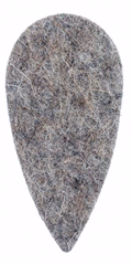 Timber Tones Felt Tones Teardrop Grey Wool Felt  - Kostka