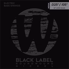 Warwick Black Label Nickel-Plated Steel 6 Medium .025-.135 - Struny do sześciostrunowej gitary basowej