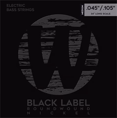 Warwick Black Label Nickel-Plated Steel 4 Medium .045-.105 - Struny do gitary basowej