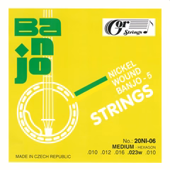 Gorstrings Banjo 20BNI-06 1023w + D - Struny do banjo pięciostrunowego