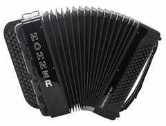 Hohner Fun Nova II 80 light, black celluloid, B-stepped (używane)