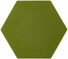 Pyramid Hexagon Green - Gąbka akustyczna