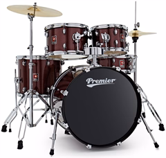 Premier Revolution 20" 5pc Drum Kit Red Sparkle - Zestaw perkusyjny