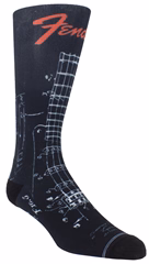Perri's Leathers Fender Dye Sublimated Crew Socks - Polština
