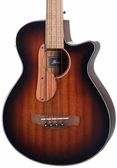 Ibanez AEGB24E Mahogany Sunburst - Elektroakustyczna gitara basowa