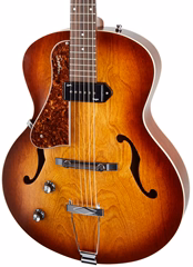 Godin 5th Avenue LH Cognac Burst Kingpin P90 - Leworęczna gitara półakustyczna