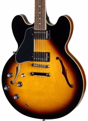 Epiphone ES-335 LH Vintage Sunburst - Leworęczna gitara półakustyczna