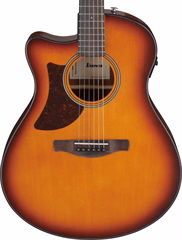 Ibanez AAM50LCE Light Brown Sunburst - Leworęczna gitara elektroakustyczna