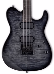 ESP LTD TH-1000 Evertune FM See Thru Black SB - Gitara elektryczna