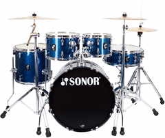Sonor AQX Stage Set Blue Ocean Sparkle (rozpakowane) - Zestaw perkusyjny z talerzami