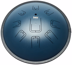 Sela 14" Melody Tongue Drum D Amara Navy Blue