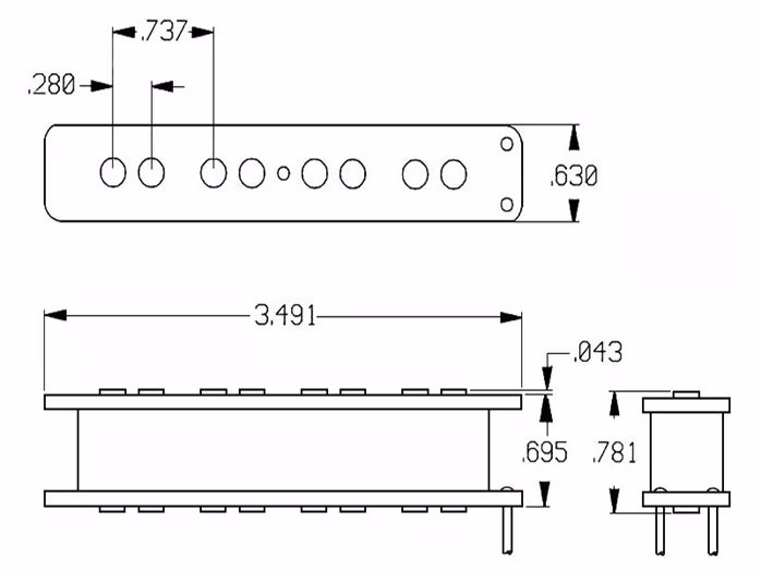 Seymour Duncan SJB-3N BLK Quarter Pound Jazz Bass - Przetwornik do elektrycznej gitary basowej