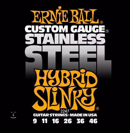 Ernie Ball 2247 Stainless Steel Hybrid Slinky - Struny do gitary elektrycznej