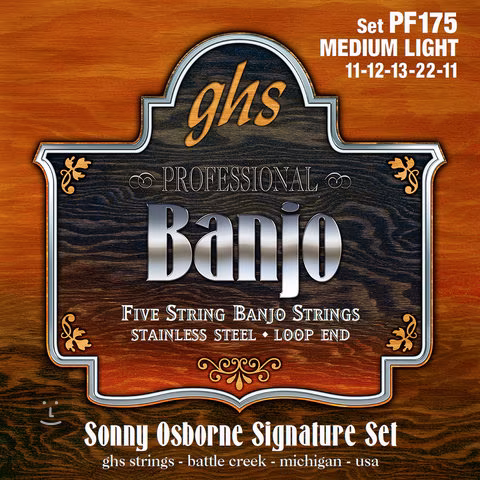 Ghs PF175 - Struny do banjo pięciostrunowego