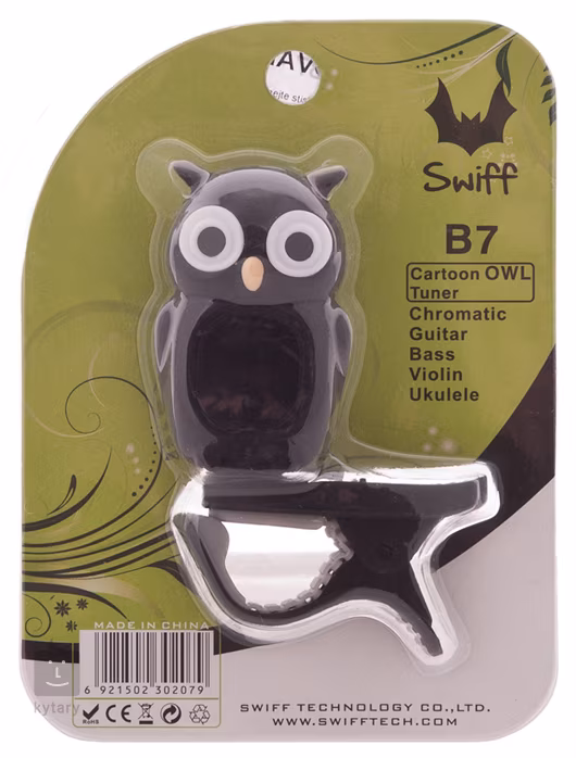 Swiff Owl Black - Tuner z klipsem