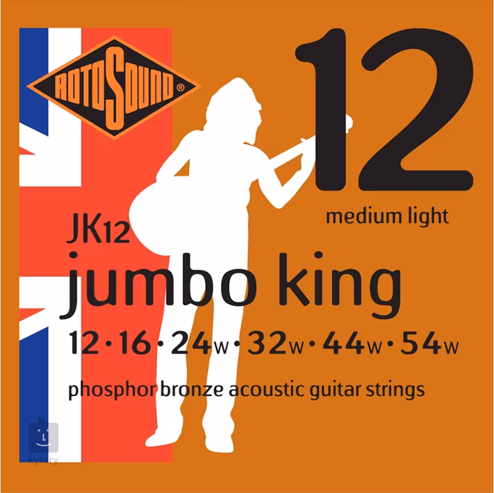 Rotosound JK12 Jumbo King - Metalowe struny do gitary akustycznej