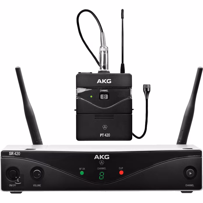 AKG WMS 420 Presenter/A - Zestaw bezprzewodowy z mikrofonem krawatowym