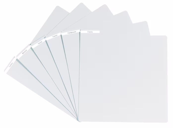 Glorious PVC Vinyl Divider white - Separator na płyty winylowe
