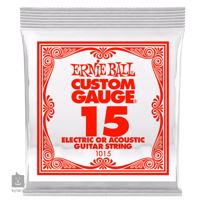 Ernie Ball 1025 Plain Steel Single .015 - Struna do gitary elektrycznej/akustycznej