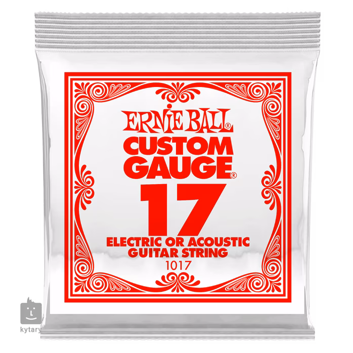 Ernie Ball 1027 Plain Steel Single .017 - Struna do gitary elektrycznej/akustycznej