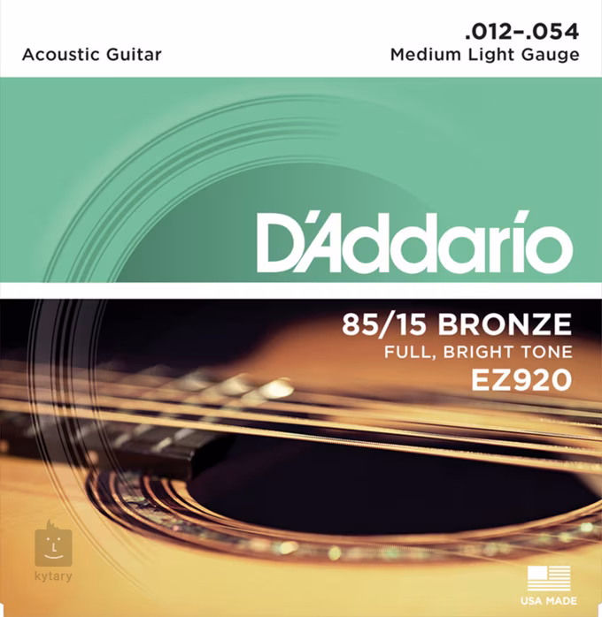 D'Addario EZ920 - Metalowe struny do gitary akustycznej