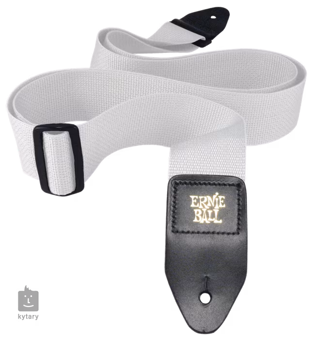 Ernie Ball Polypro Strap White - Pas gitarowy