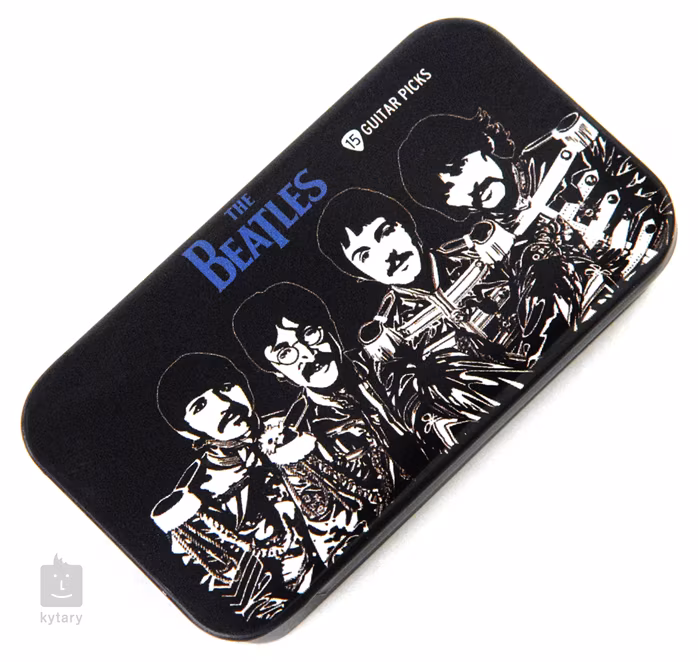D'Addario Beatles Picks Tin Box Sgt. Peppers - Kostki sygnowane