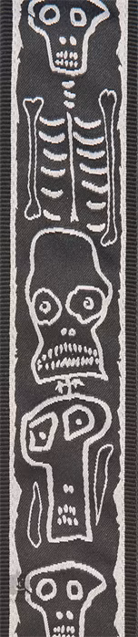 D'Addario Joe Satriani Strap Skull n' Bones - Pas gitarowy