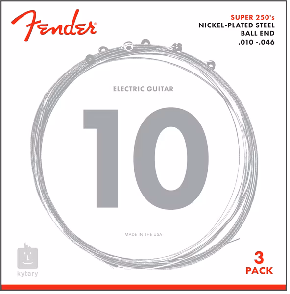 Fender 250R 3 Pack - Struny do gitary elektrycznej