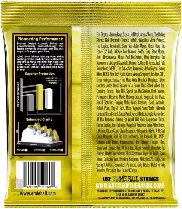 Ernie Ball 2560 Everlast 80/20 Bronze Extra Light - Metalowe struny do gitary akustycznej