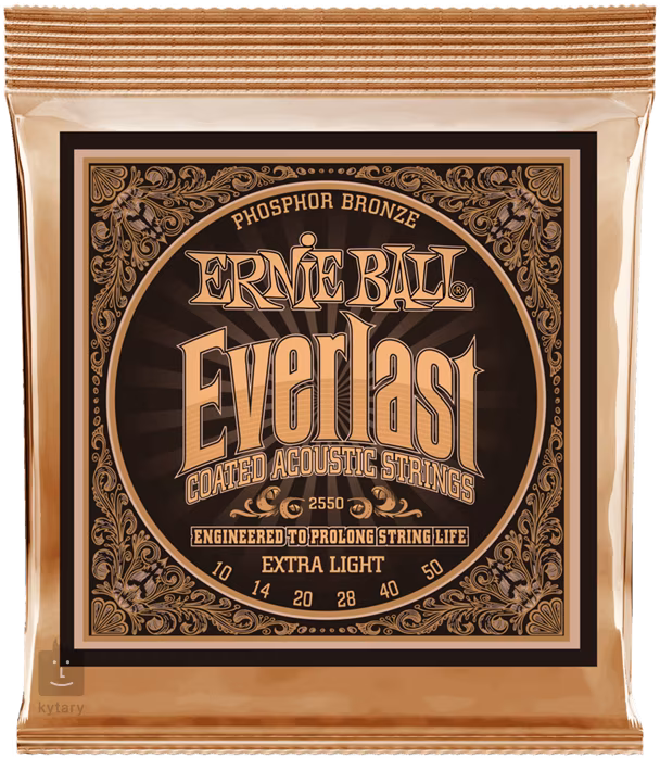 Ernie Ball 2550 Everlast Phosphor Bronze Extra Light - Metalowe struny do gitary akustycznej