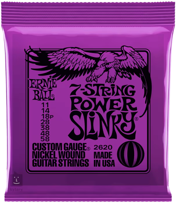 Ernie Ball 2620 Nickel Wound 7-String Power Slinky - Struny do siedmiostrunowej gitary elektrycznej