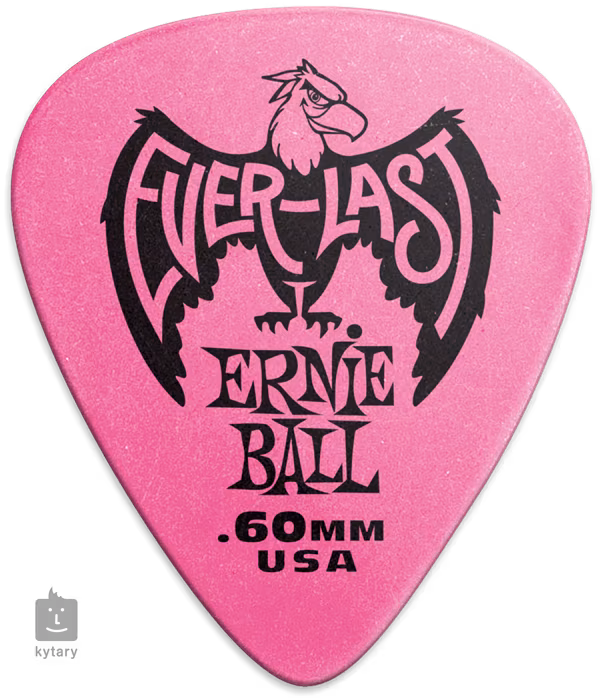 Ernie Ball Everlast Picks 0.60 Pink - Kostki