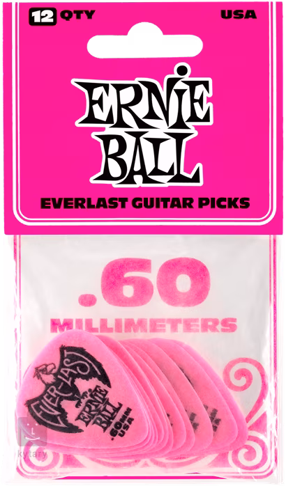 Ernie Ball Everlast Picks 0.60 Pink - Kostki