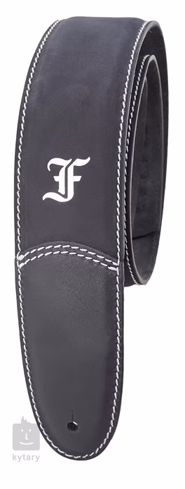 Furch Leather Strap Black - Pas gitarowy