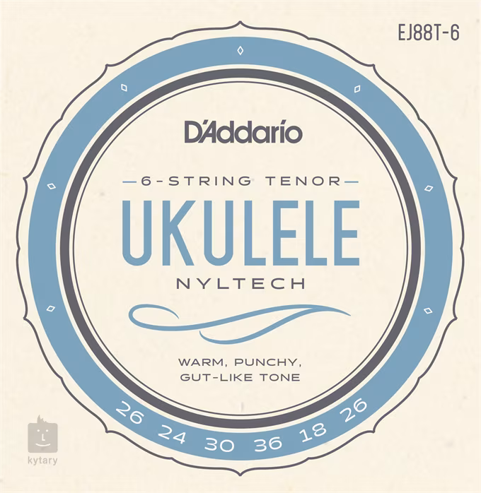 D'Addario EJ88T-6 - Struny do sześciostrunowego ukulele tenorowego