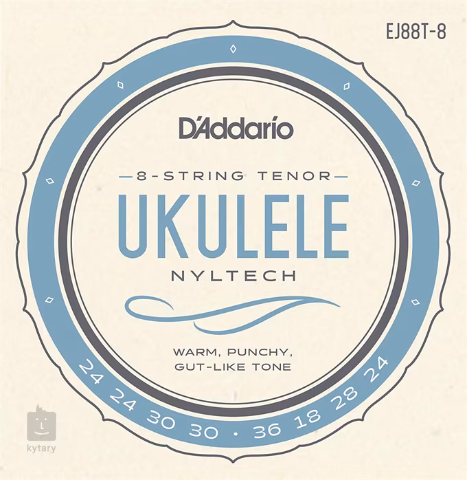 D'Addario EJ88T-8 - Struny do ośmiostrunowego ukulele tenorowego