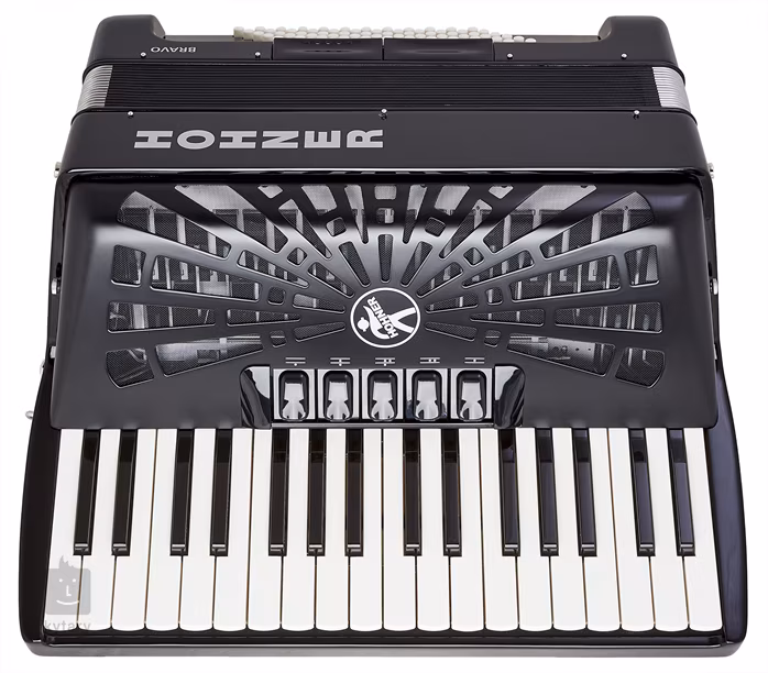 Hohner Bravo III 72 Black Silent Key - Akordeon klawiszowy