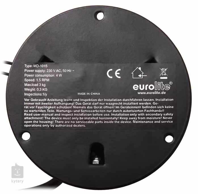 Eurolite MD-1015 Motor for mirrorball EU plug - Silniczek do kuli lustrzanych