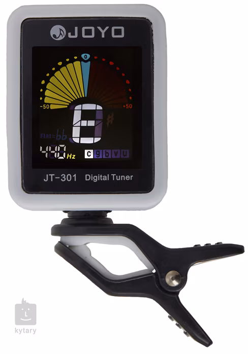 Joyo JT-301 White - Tuner z klipsem