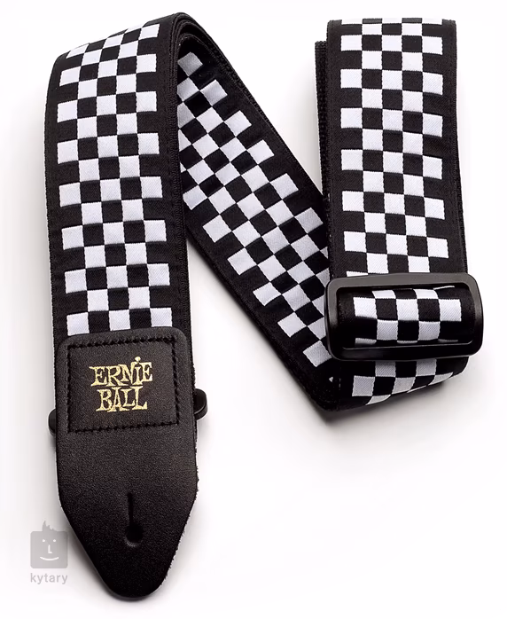 Ernie Ball Checkered Strap - Pas gitarowy